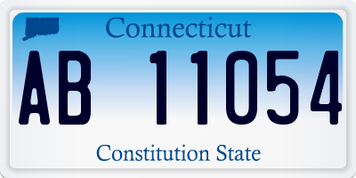 CT license plate AB11054