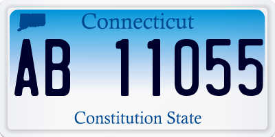 CT license plate AB11055