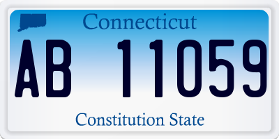 CT license plate AB11059