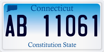 CT license plate AB11061