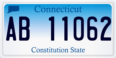 CT license plate AB11062