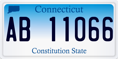 CT license plate AB11066