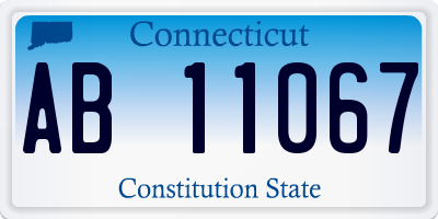 CT license plate AB11067