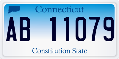 CT license plate AB11079