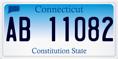 CT license plate AB11082