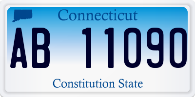 CT license plate AB11090