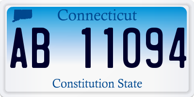 CT license plate AB11094