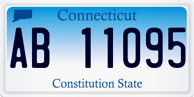 CT license plate AB11095