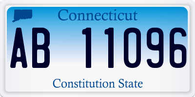 CT license plate AB11096