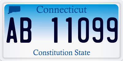 CT license plate AB11099