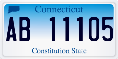 CT license plate AB11105