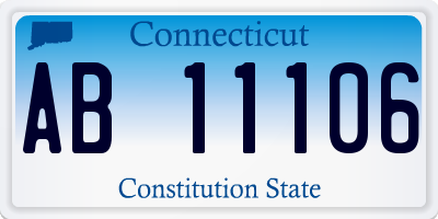 CT license plate AB11106