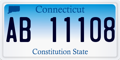 CT license plate AB11108