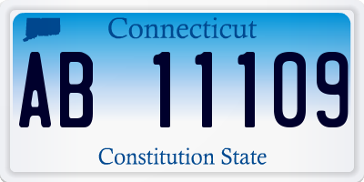 CT license plate AB11109