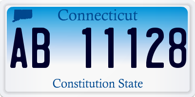 CT license plate AB11128