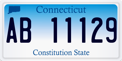 CT license plate AB11129