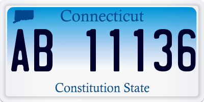 CT license plate AB11136