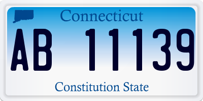 CT license plate AB11139