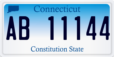 CT license plate AB11144