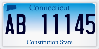 CT license plate AB11145