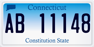 CT license plate AB11148