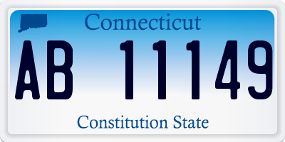 CT license plate AB11149