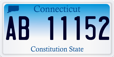 CT license plate AB11152