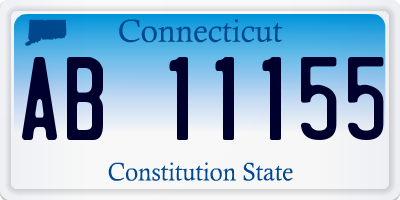 CT license plate AB11155