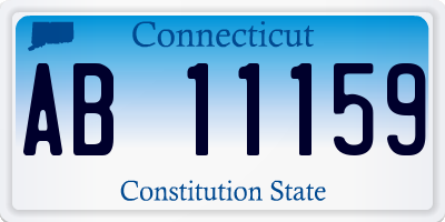 CT license plate AB11159