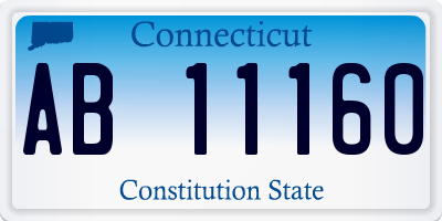 CT license plate AB11160