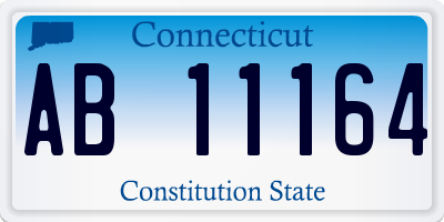 CT license plate AB11164