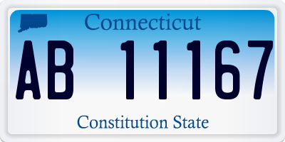 CT license plate AB11167