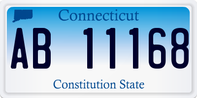 CT license plate AB11168