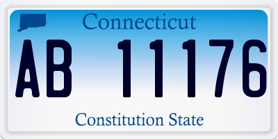 CT license plate AB11176