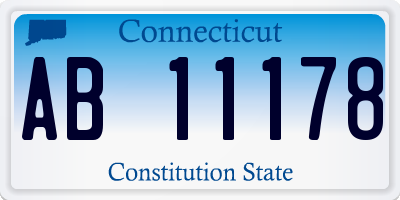 CT license plate AB11178