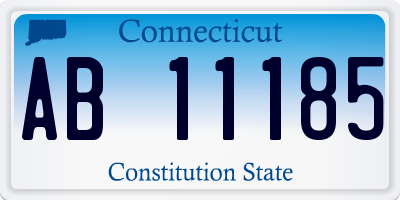 CT license plate AB11185