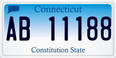 CT license plate AB11188