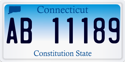 CT license plate AB11189