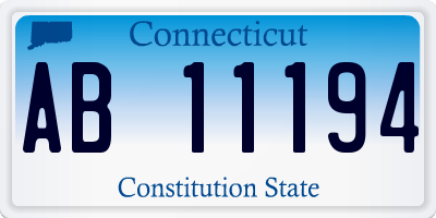 CT license plate AB11194