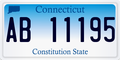 CT license plate AB11195