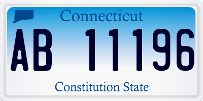 CT license plate AB11196