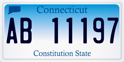 CT license plate AB11197