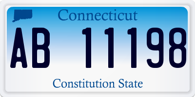 CT license plate AB11198