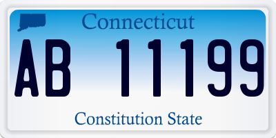 CT license plate AB11199