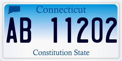 CT license plate AB11202