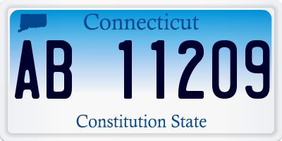 CT license plate AB11209