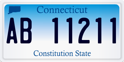 CT license plate AB11211