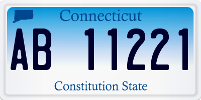 CT license plate AB11221