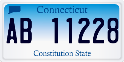 CT license plate AB11228