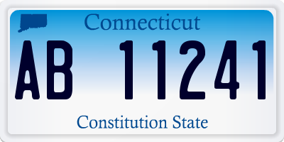 CT license plate AB11241